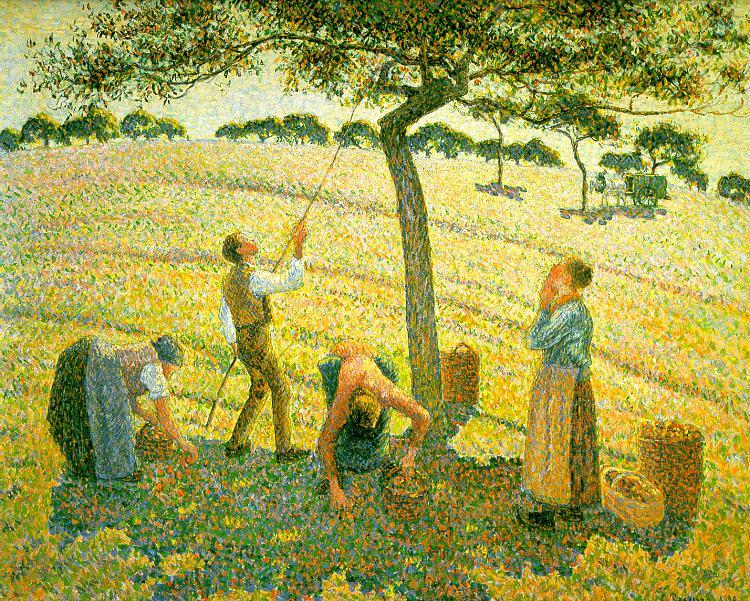 Camille Pissaro Apple Picking at Eragny sur Epte Spain oil painting art